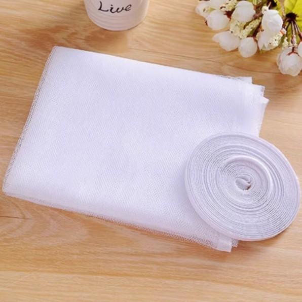 Self-adhesive Black and White Mosquito-proof Screen Window, Mosquito-proof Window Screen Mesh, Invisible Simple Screen Window with Velcro