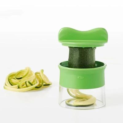 Handspiralschneider, Gemüse- und Obstschneider, verstellbare Spiralreibe, Schneider, Salatwerkzeuge, Rotationsreibe, Küchenartikel, Zubehör