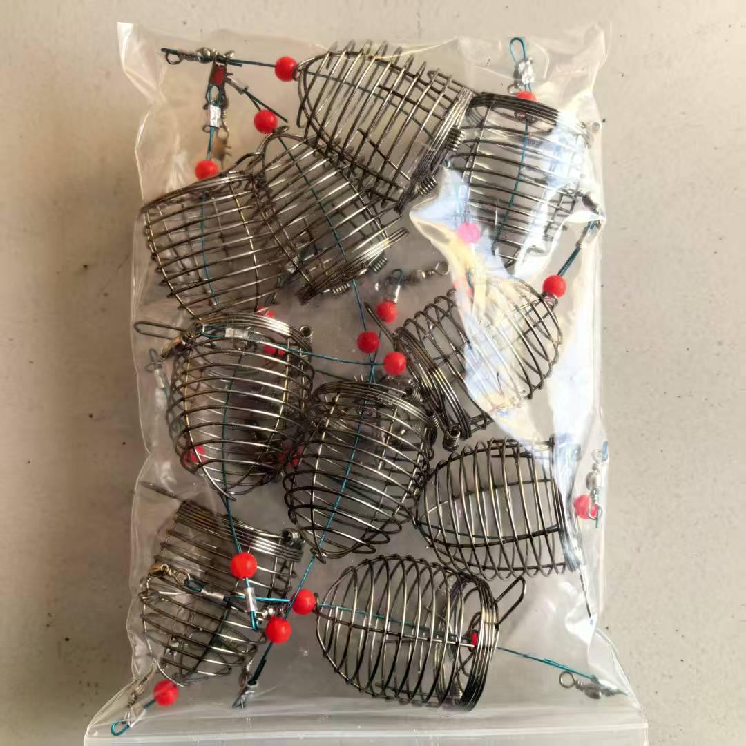 

Нержавеющая сталь, устойчивая к ржавчине, кормушка и клетка для прикормки для рыбалки 3.2cm Length, 3.5cm Depth, 88g