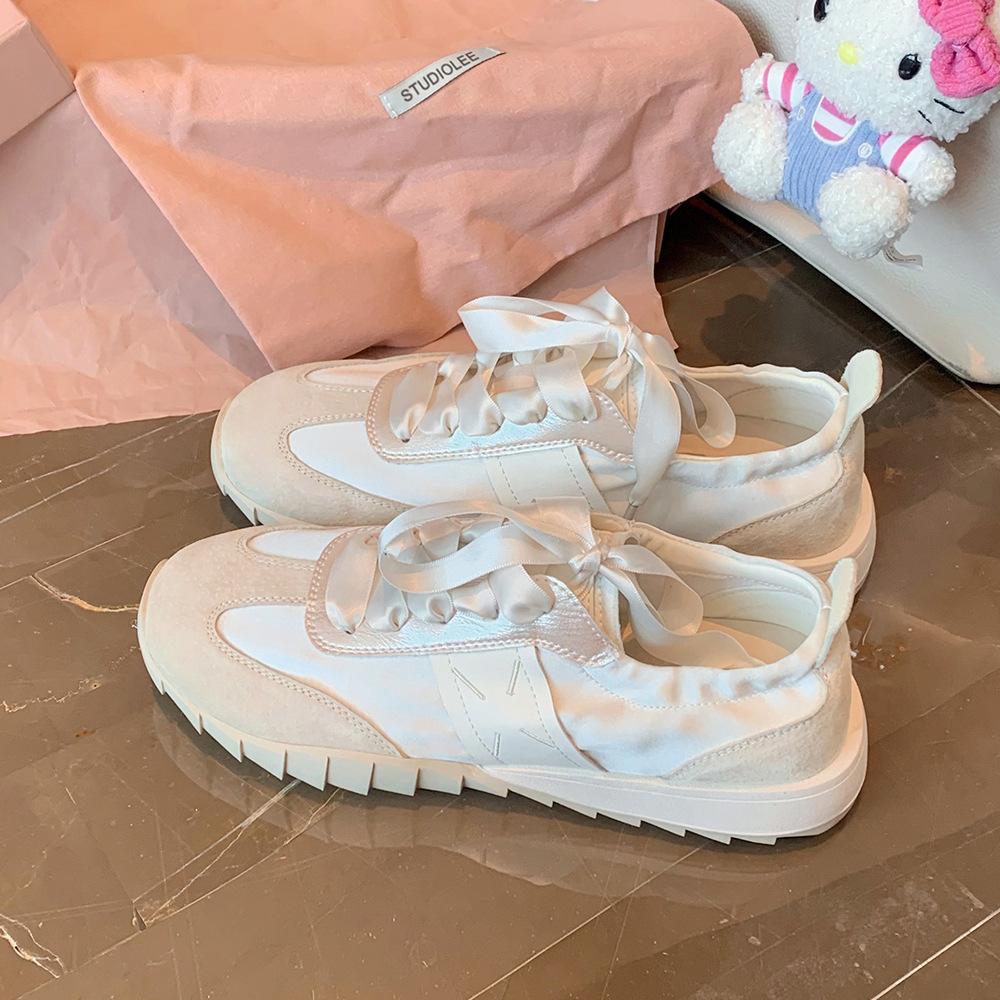 

Grape Mom Studiolee Ballet Soft Sole Splicing Satin Versatile Sports Forrest Gump Casual Shoes Women s Summer 40