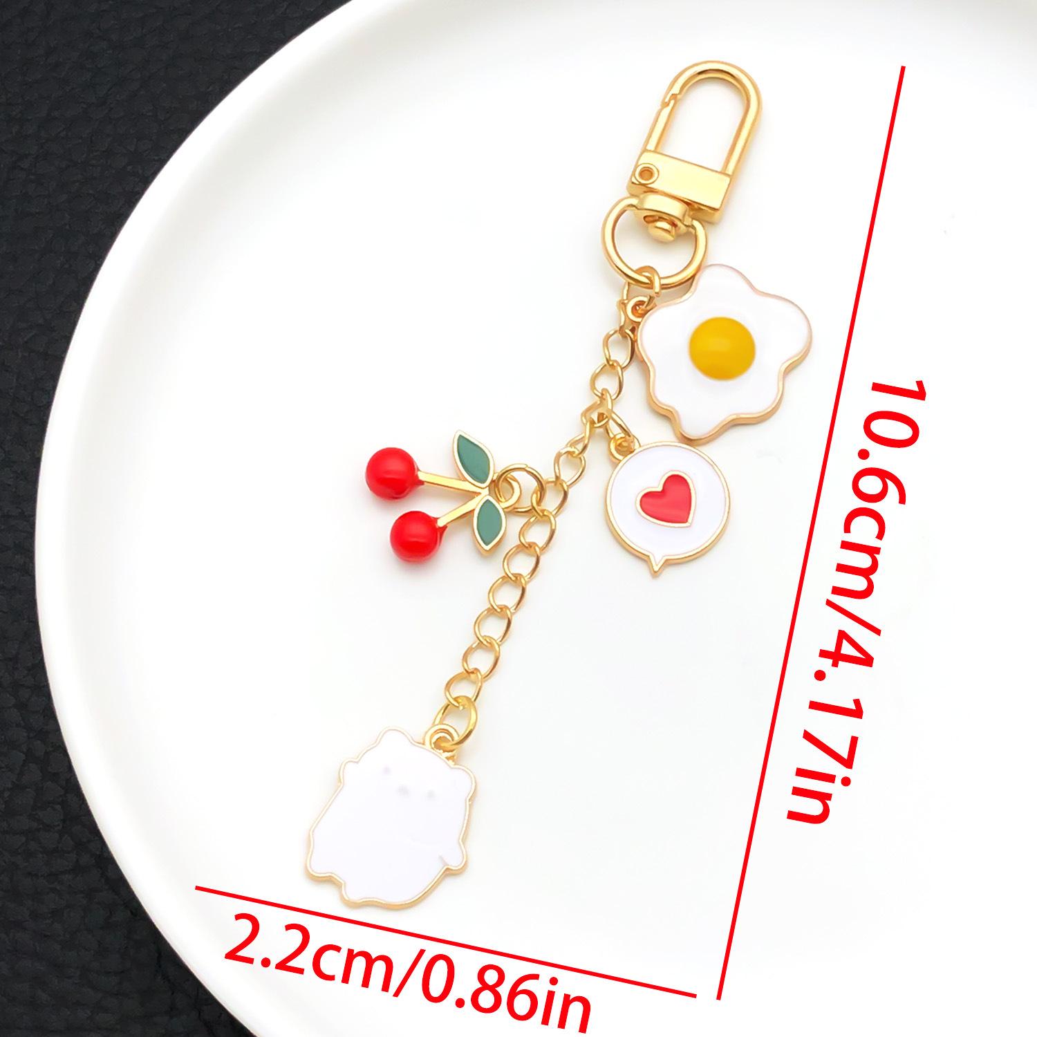 Европейско-американский стиль Красный гриб Сердце Капельное масло Брелок-подвеска