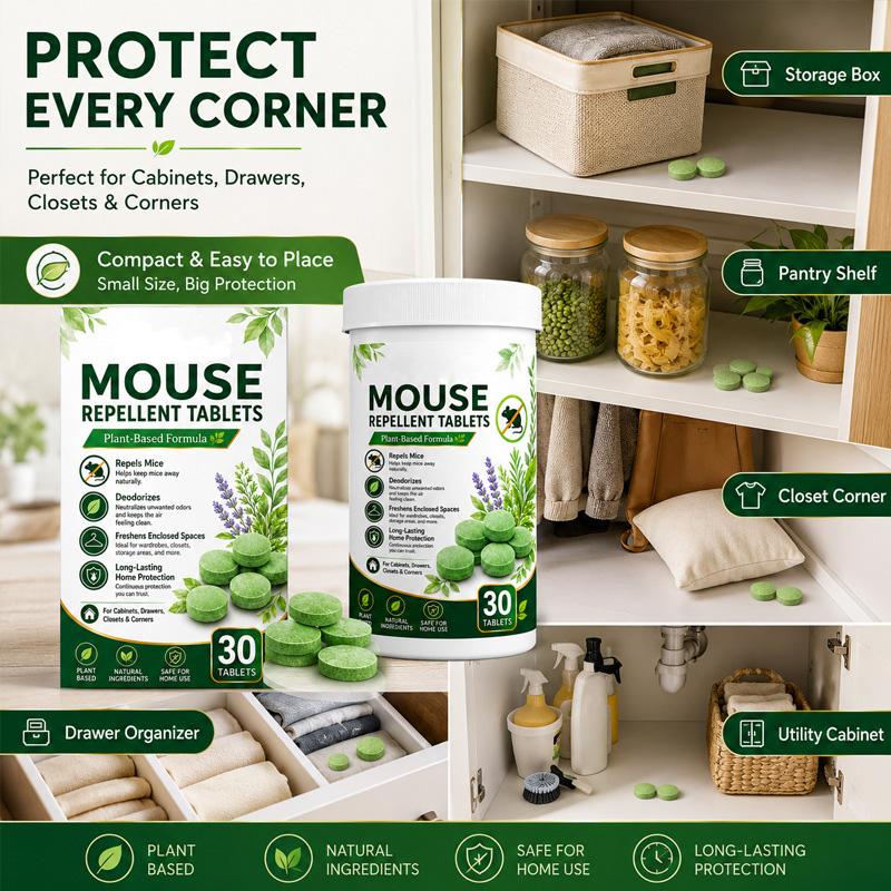 Long-Lasting Pellets, Effective for Home and Garden, Indoor Outdoor Use, Odorless, Keep Mice and Rats Away