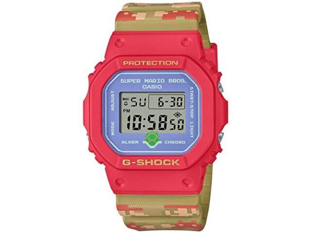 

Casio G-Shock DW-5600SMB-4JR Nintendo Super Mario Bros. Ограниченная серия красных часов НОВАЯ