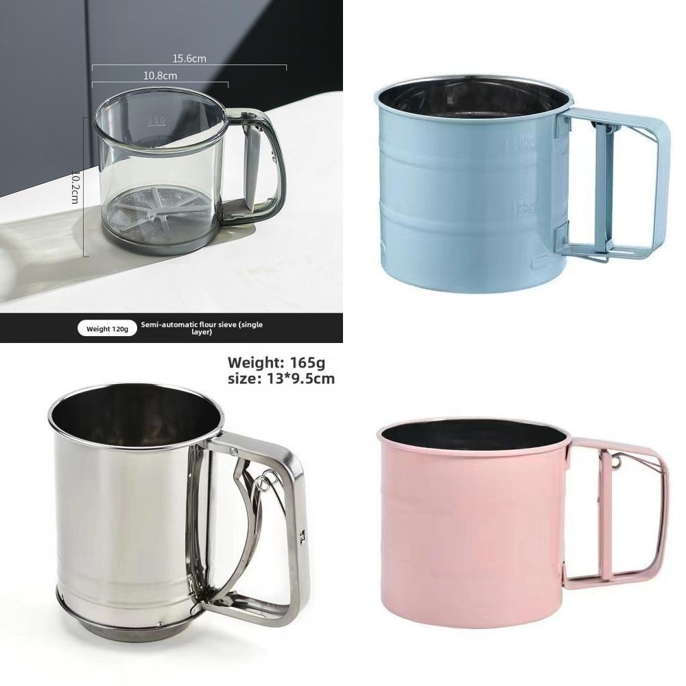 Modern Minimalist Flour Sifter With Mesh Filter For Baking And Cooking Enthusiasts