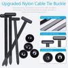 100Pcs Automotive General Nylon Cable Tie Buckle Repair Clip Plastic Fastener