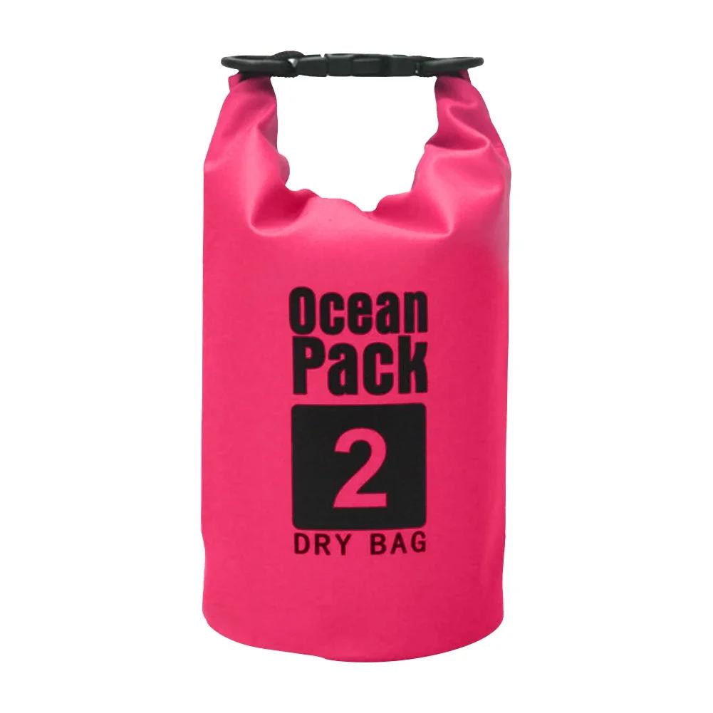Borsa Impermeabile 2/3/5/10L Sacca Secca in PVC per Nautica Pesca Rafting Nuoto Galleggiamento Deriva Borsa Acqua Borsa Custodia da Campeggio