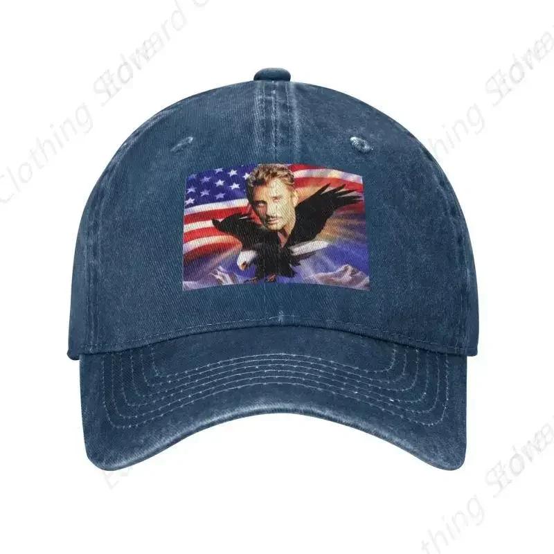 Custom Hallyday Eagle Baseball Cap WoUnisex Unisex Cotton Adjustable French Rock Dad Hat Sports Snapback Hats