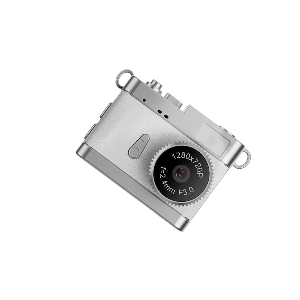 Mini Keychain Digital Camera 1080P Retro Aesthetic Pocket Sized Vintage Camera with 0.96in Screen