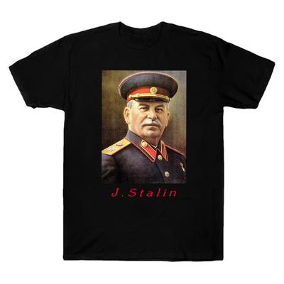Joseph Stalin Portrait Printed T-Shirt. Summer Cotton Short Sleeve O-Neck Men's T Shirt New S-3XL