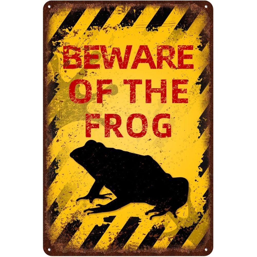 Beware of Animal Silhouette Aluminum Signs Metal Warning Plates