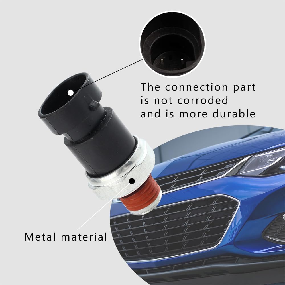 Oil Pressure Sensor Switch, Engine Oil Pressure Switch Compatible with Chevy Equinox Colorado Trailblazer, GMC Canyon Envoy, Buick Enclave Lacrosse,