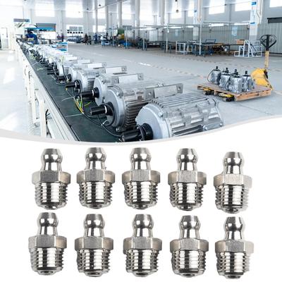 De înaltă calitate 10 buc Oțel inoxidabil Niplu hidraulic de gresare 1/8 28 Filet