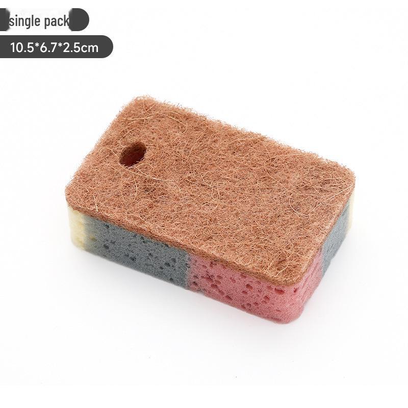 Kitchen Cleaning Sponge Set: Wood Pulp Sponge, Dishwashing Scrub Pad, and Cloth