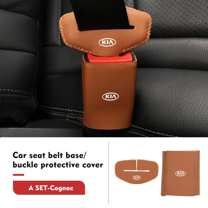 Universal Car Seat Belt Buckle Clip Protector Anti-Scratch Cover For KIA K5 K2 Rio Optima Sportage Venga Sorento Stonic Forte