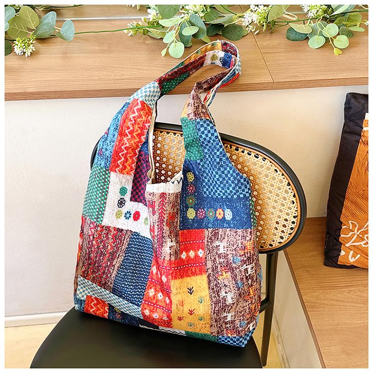 High Value, Lightweight, Characteristic Armpit Bag, Large Capacity, Versatile Commuter Tote Bag, Retro Contrasting Messenger Bag