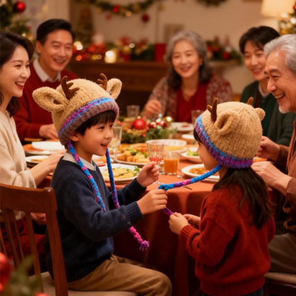 Knitted Hats In And Winter, With Plush Called For Warmth, Wrapped In Ear , And Woolen Hats