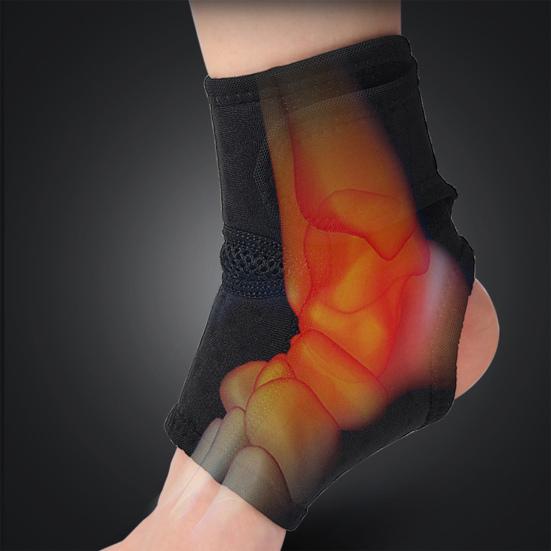 1Pc Ankle Brace Sweat Absorption Adjustable Anti-slip Polyester Running Elastic Compression Ankle Sleeve Sports Accessory