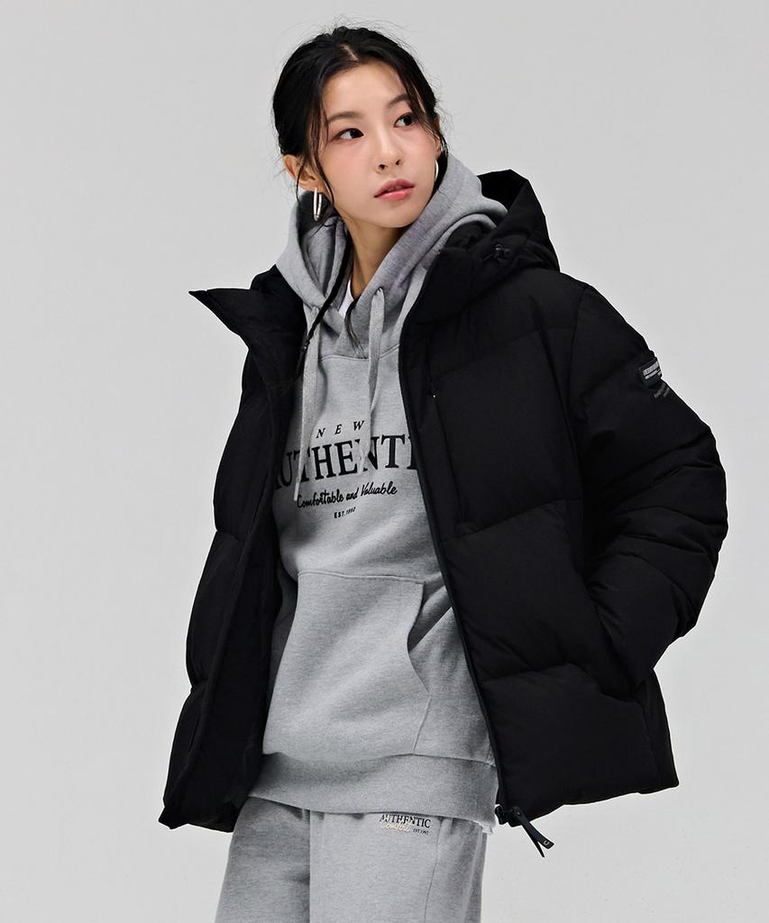 Chasecult Unisex Detachable Hooded Puffer Jumper - Black