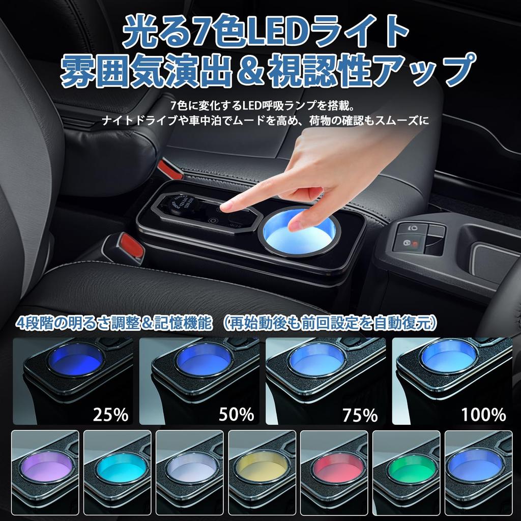 Daihatsu Taft Dedicated Console Box LA900S LA910S Fast Charging Center Console Box Brightness Adjustment Console Tray Storage Box Drink Holder Cup