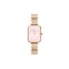 European and American Watches QUADRO Series Watch Quartz Movement Pink Dial Women's Watch Pearlescent Pink Star Bracelet DW00100621
