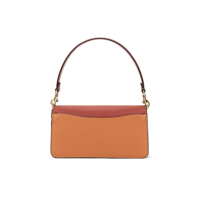 Coach Tabby 26 Classic Logo Metal Hardware Leather Shoulder Bag Women Shoulder Bag Brown Orange 76105-B4S0K
