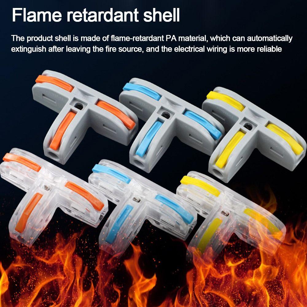 Universal Compact Quick Terminal Block T Type Compact Splice Electrical Connectors  Electrical