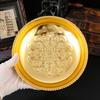 European Lotus Petal Tray Alloy Metal Handicraft Ornament Guest Restaurant Fruit Plate Snack Dried Fruit Storage Plate