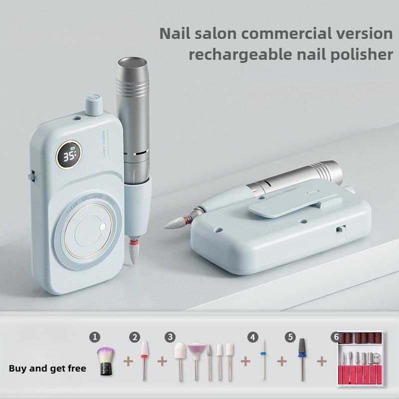 New 35000RPM Portable Low Noise Electric Handle Nail Remover, Dead Skin Removal&Nail Polish Grinding Machine for Nail Salons
