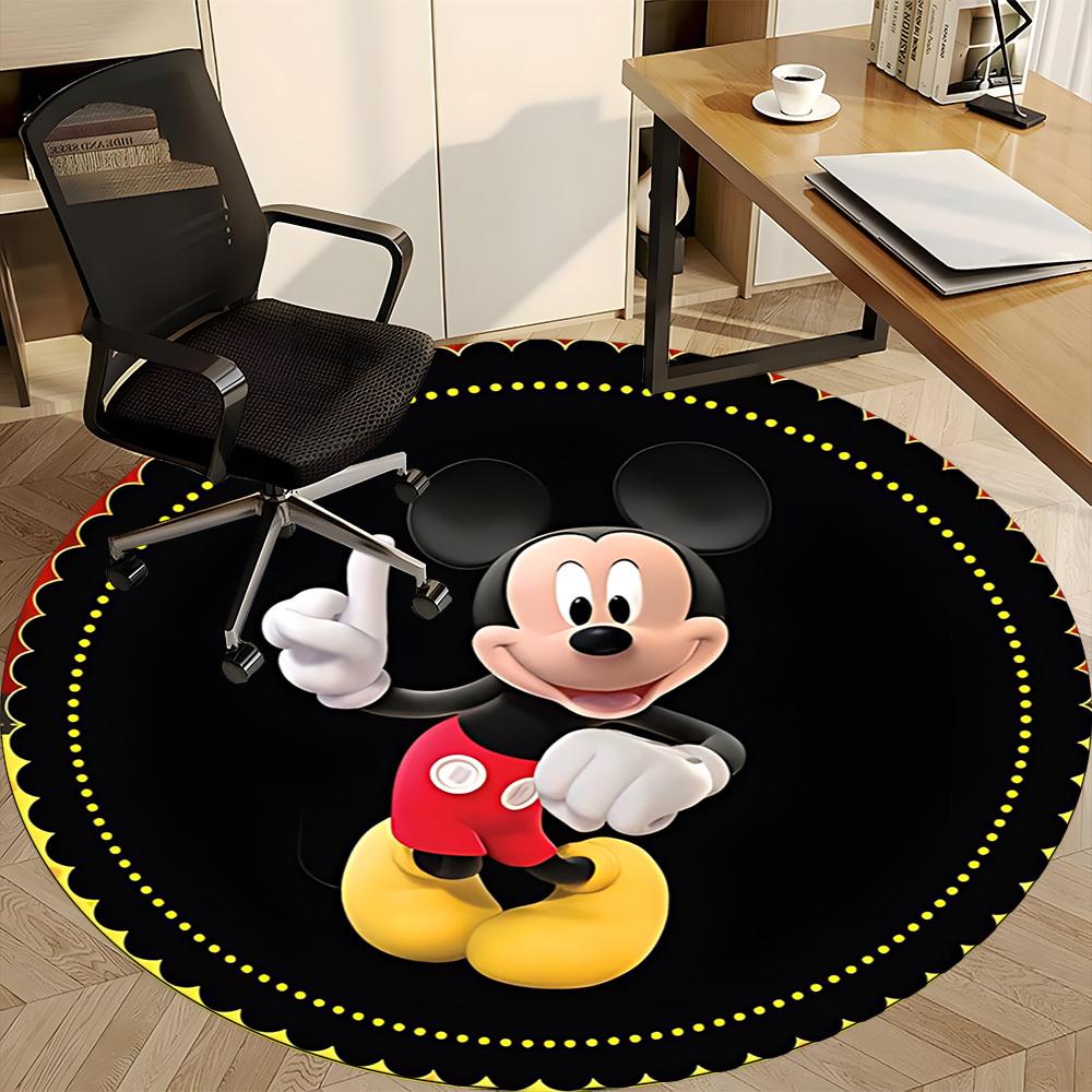 1pc Mickey Mouse Chair Carpet for Office, Non-slip, Soft and Durable Office Rug, Perfect for Office yy251226051