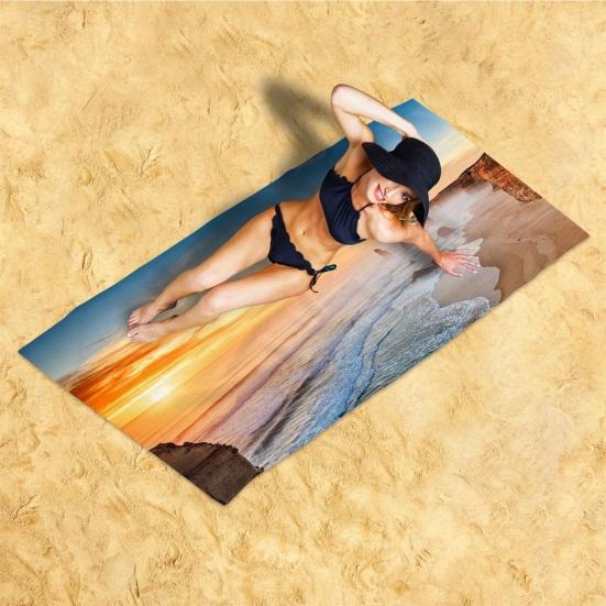 Beach Towel Portable Multipurpose Durable Summer Quick Drying Swimming Towel Daily Use