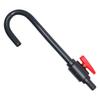 Fish Tank Filter Parts Water Filling Tube PVC Material with Control Valve for Aquarium Pumps and Accessories