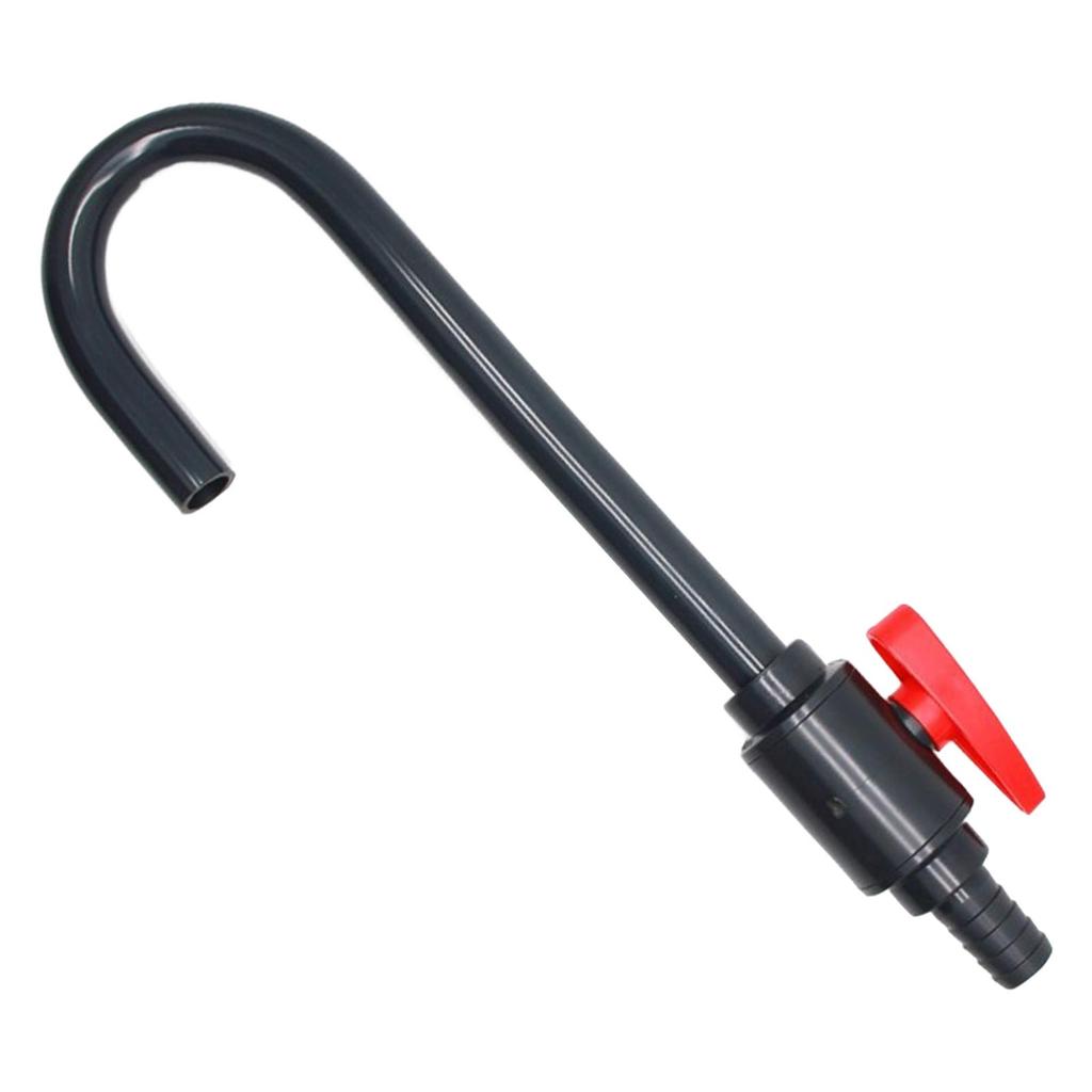 Fish Tank Filter Parts Water Filling Tube PVC Material with Control Valve for Aquarium Pumps and Accessories