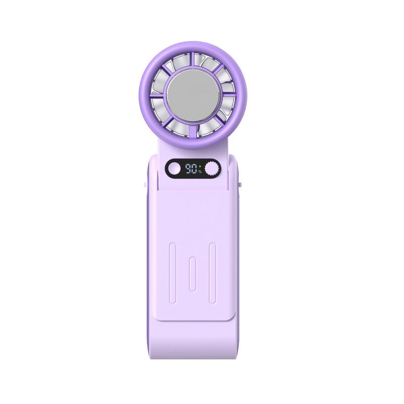 

Portable Rechargeable Handheld Fan with High-Speed Semiconductor Cooling and Folding Design 60*61*176 светло-фиолетовый