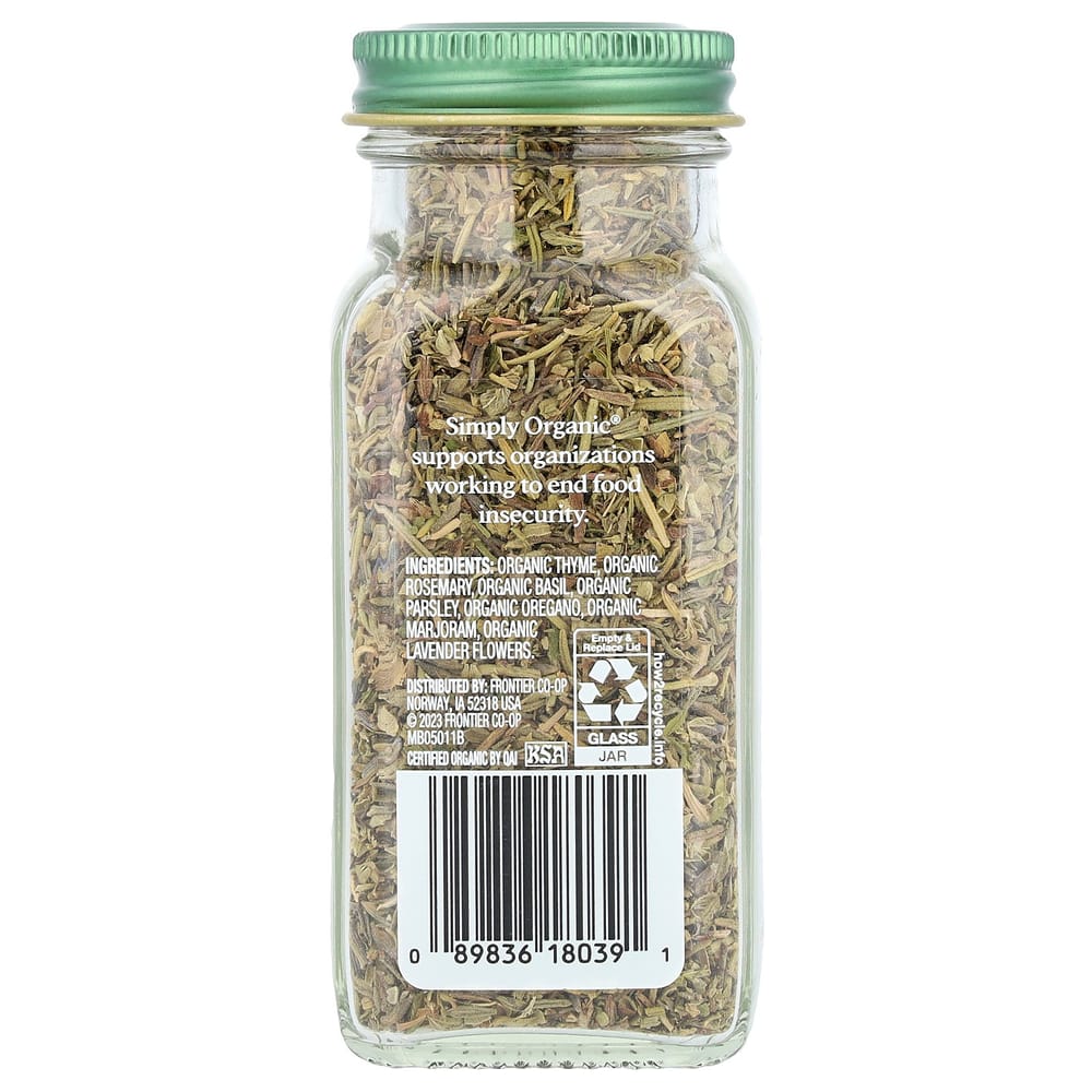 Simply Organic Herbs De Provence 28g (1.00 Oz)