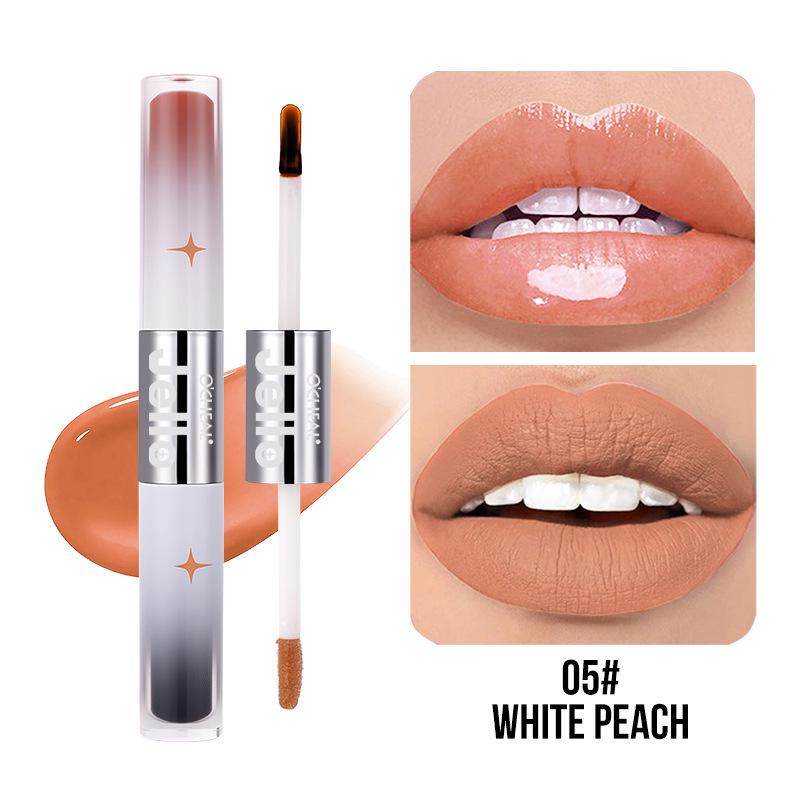 OCHEAL Dual-End Jelly Peel-off Lip Tint & Mirror Gloss Matte Lip Oil