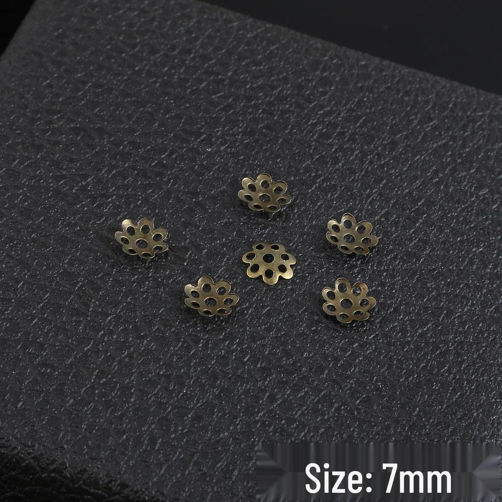 DIY Hollow Multi-Size Flower Spacer Beads & Pendant Bracelet Materials for Ancient Style Hairpins & Headwear