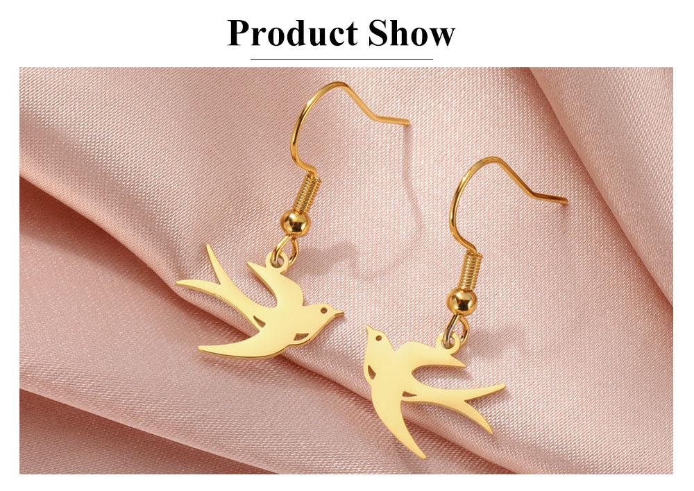 Cazador Stainless Steel Animal Swallow Drop Earrings for Women Birds Dangle Earrings Jewelry 2026 Trend Birthday Gift New