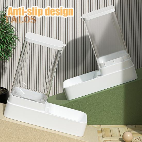 Automatic Pet Feeder Large Capacity 3.3L Pet Water Fountain 1.3kg Dog Food Feeding Bowl Plastic Pet Water Food Dispenser for Cats Dogs