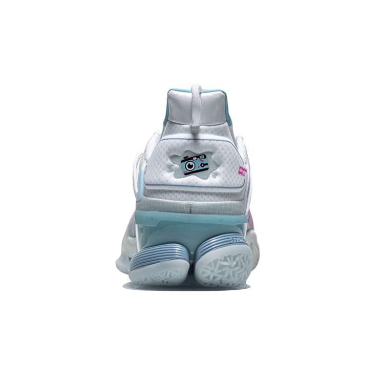 Li Ning Flash 7 Premium Basketball Shoes Men Sneakers White Blue Pink ABAR017-3