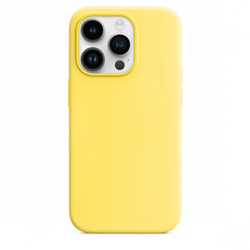 Magnetic Liquid Silicone Case for Apple iPhone 14 Pro Max with Magsafe and Animation Design