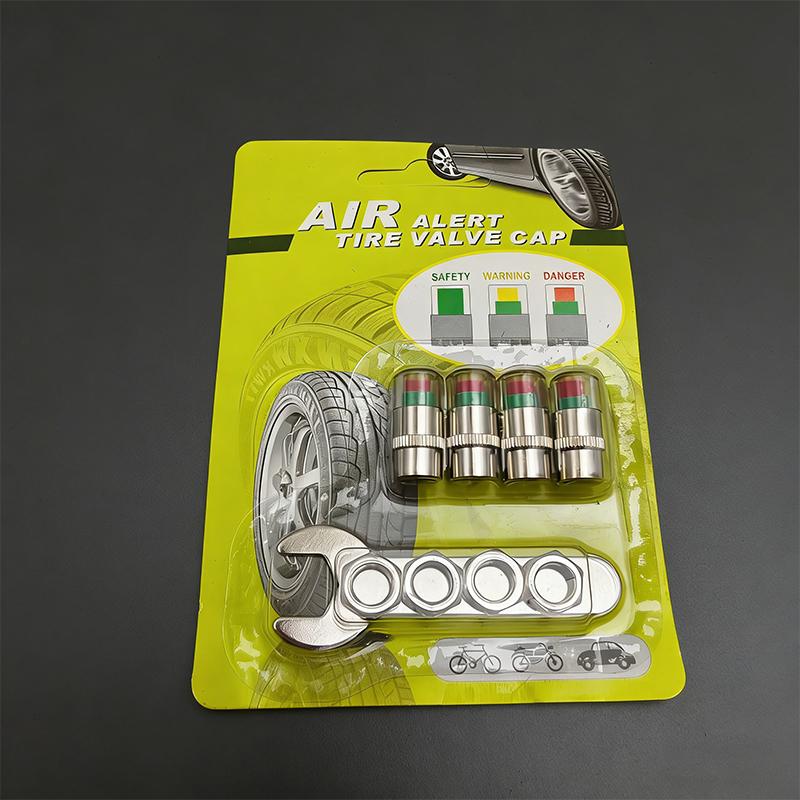 4-Pack Of Tire Pressure Monitoring Caps Tire Pressure Warning Devices And Visual Tire Pressure Detectors