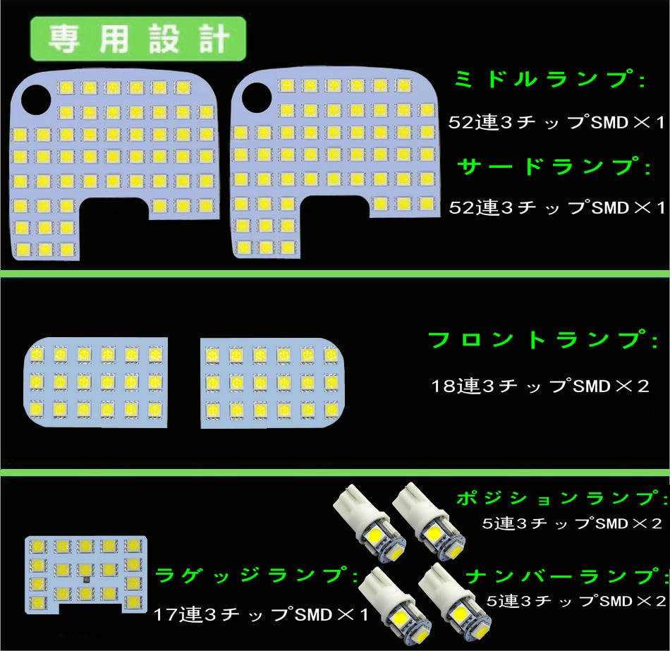 NASSKA LED Room Lamp, Nissan, NV350 Caravan, E26 Series, GX/DX, White, 6,000K, NISSAN NV350,