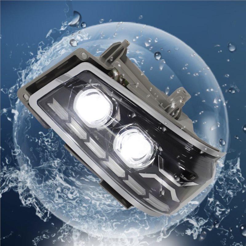 Sinotruk Howo 380/336 Dual-Lens Full LED Headlights: Super Bright Spotlight & Flow