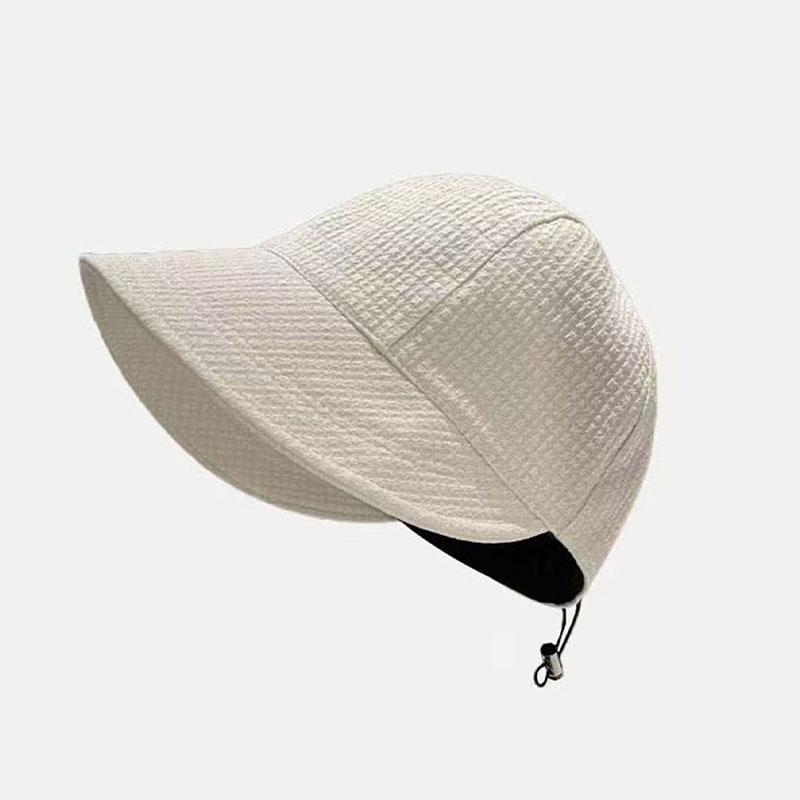 Waffle Pattern Casual Versatile Bucket Hat Fashionable Sunshade And Uv Protection