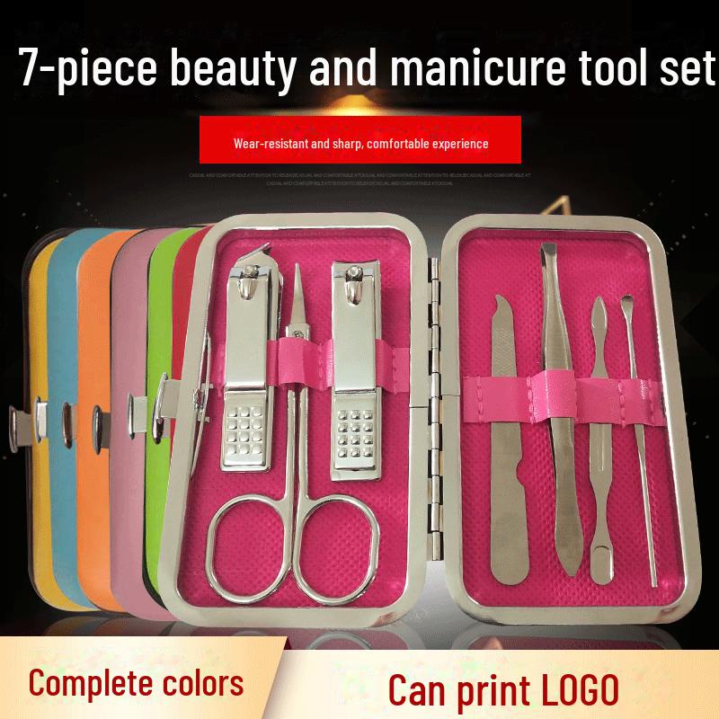 8-Piece Apple Nail Art Manicure Set with Nail Clippers