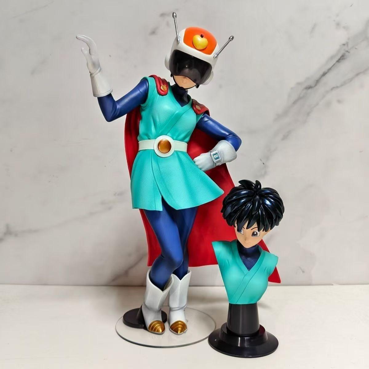 

Anime Dragon Ball Saiyan Videl Gohan Superman Double Headed Efigy Doll Action Figures Model Christmas Toy Decoration Gift