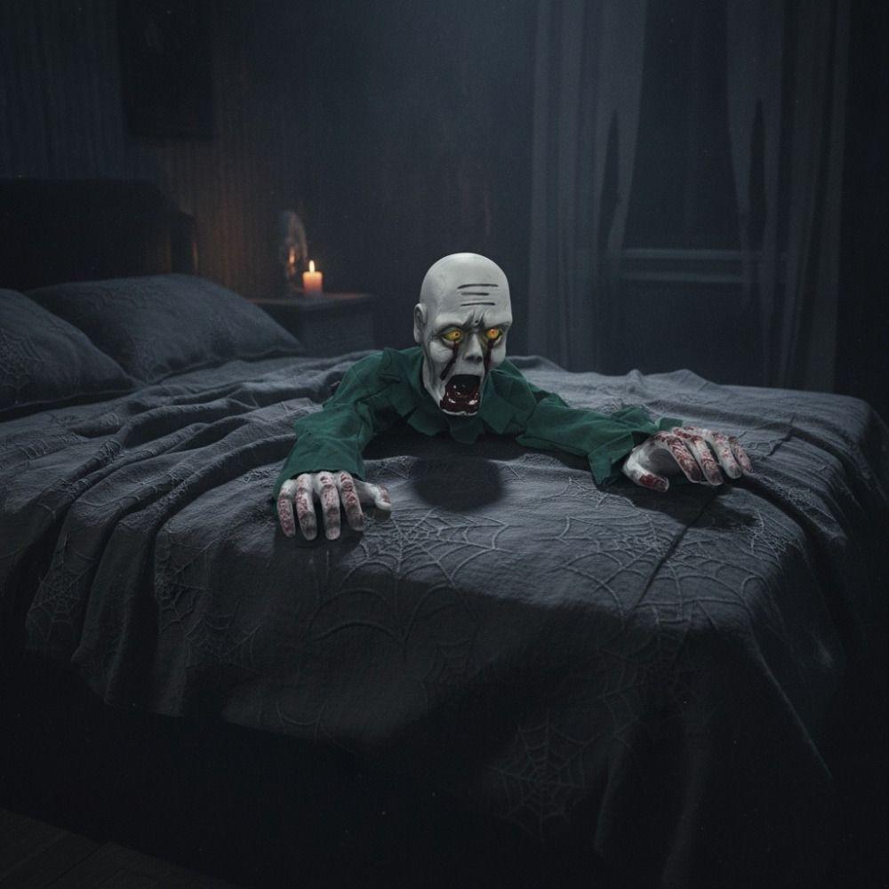 Elektrische Halloween Kriechende Geist Stimme-aktivierte Kletternde Zombie Figur Garten Blutiger Zombie Bar