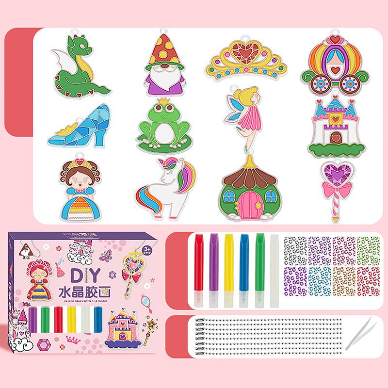 Kein Backen Kleber Malerei Luftgetrocknete Kinder Diy Fenster Glasmalerei Farben Machen Schlüsselring Aufkleber