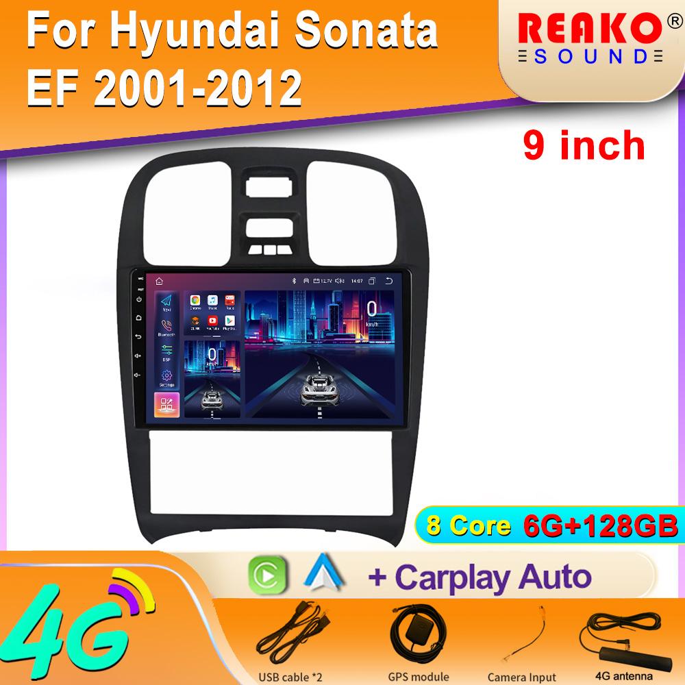 

Для Hyundai Sonata EF 2001-2012 Автомобильный Android Радио Стерео Мультимедиа Навигация Экран GPS Беспроводной Carplay DSP 5G WIFI 2 Din 8 core 6GB+128GB 8