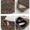 Shiny Full Rhinestones Dinner Bag Crystal Glitter Rhinestone Evening Bag Large Capacity Luxury Rhinestone Banquet Bag Party